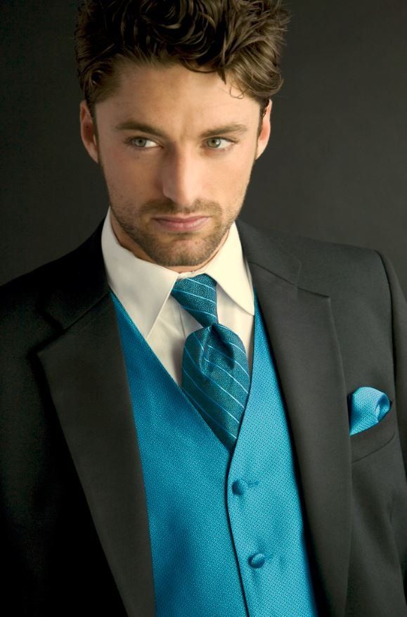teal necktie