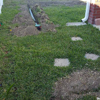 Lawn sprinkler installation