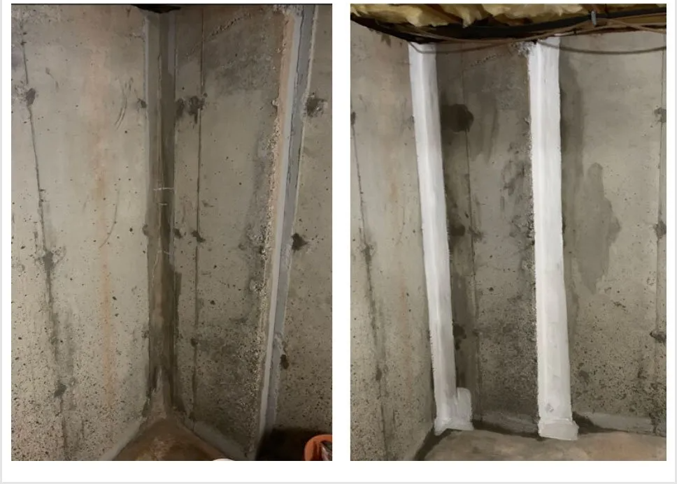 Well corner crack repair