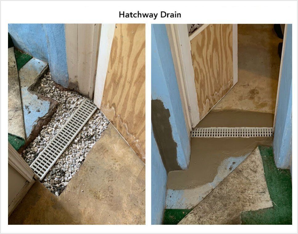 hatchway drain