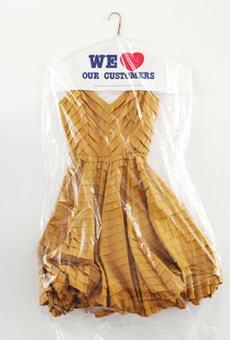 Dry cleaned dress