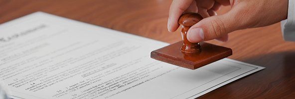 Notarizing legal documents