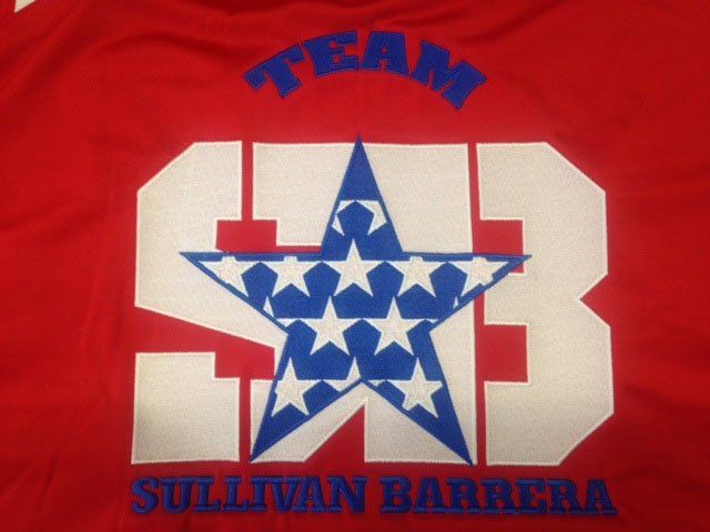 Team SUllivan Barrera embroidery