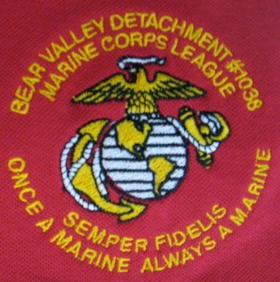 Bear Valley Detachment marine embroidery