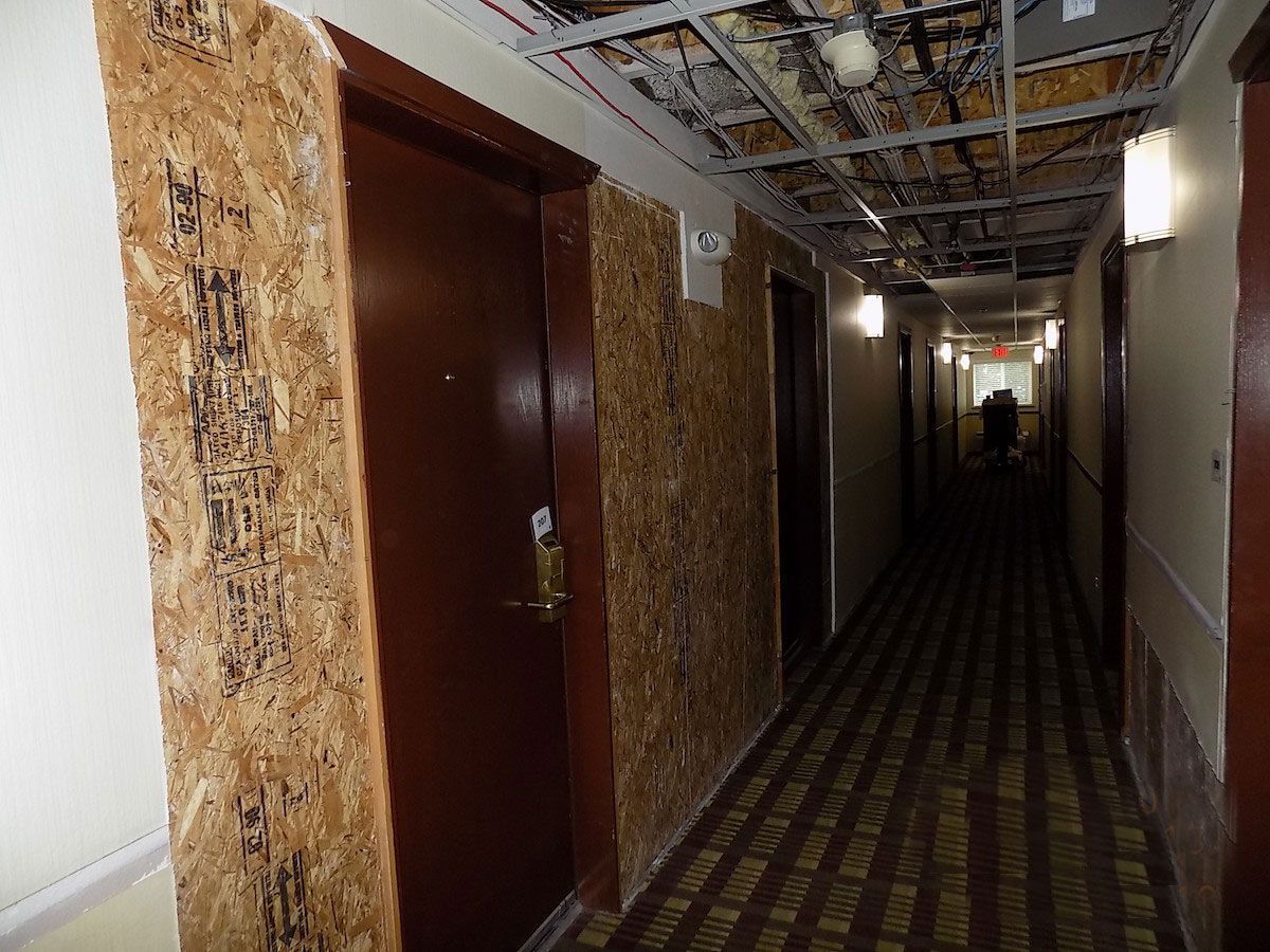 hallway before