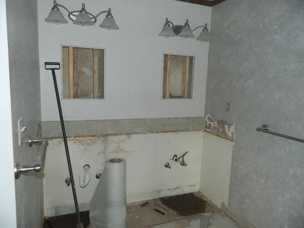 bathroom cabinet before