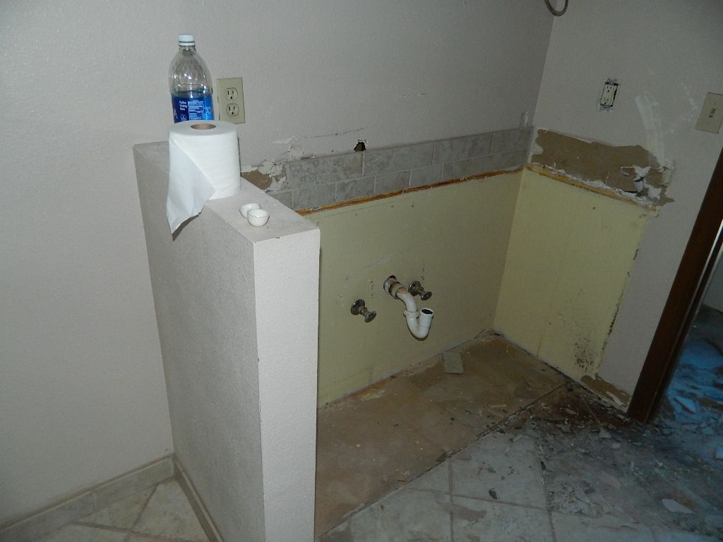bathroom cabinet before