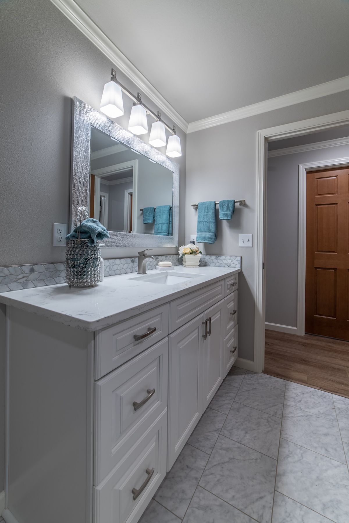 bathroom cabinet after