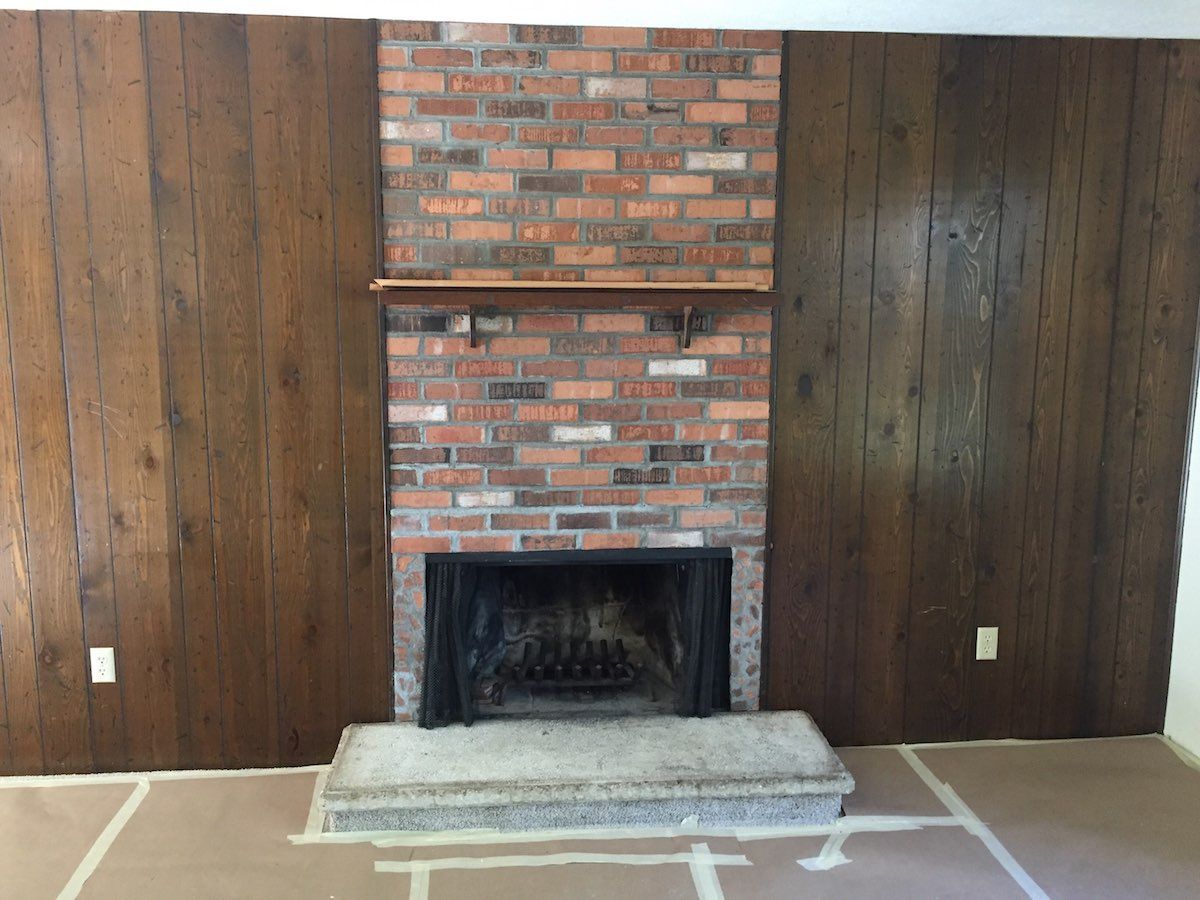 fireplace before