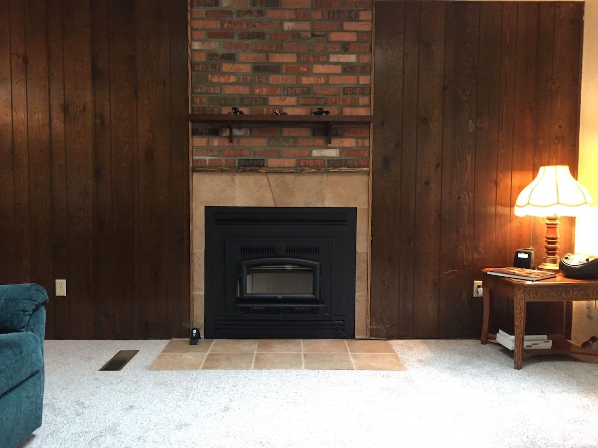 fireplace after