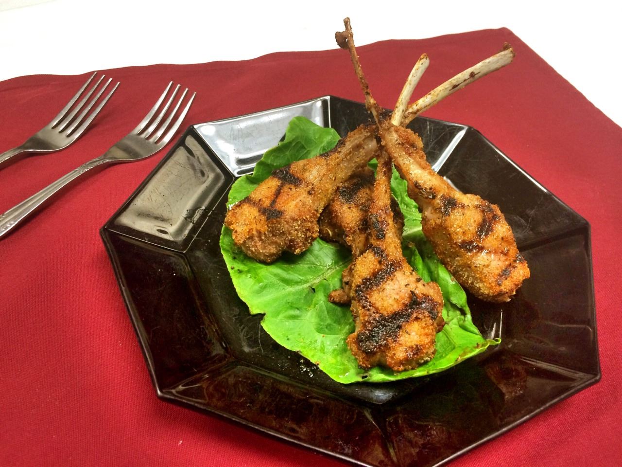 Cajun-spiced Lamb Chops Appetizer