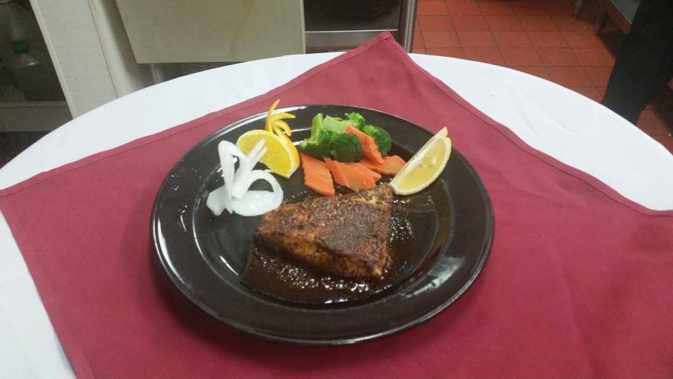 Alaskan Halibut Pan-seared with Cajun Spices