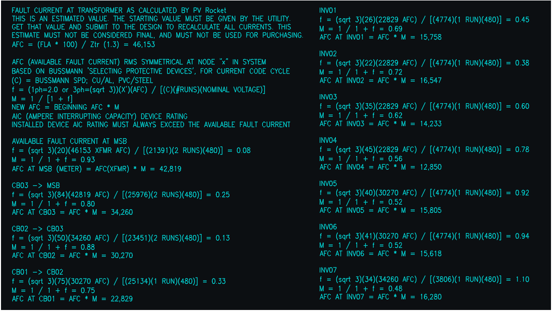 Available Fault Current