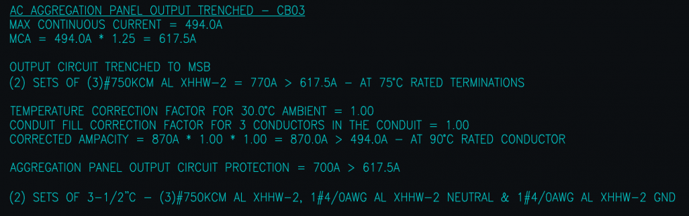 Conduit and Conductor Sizing