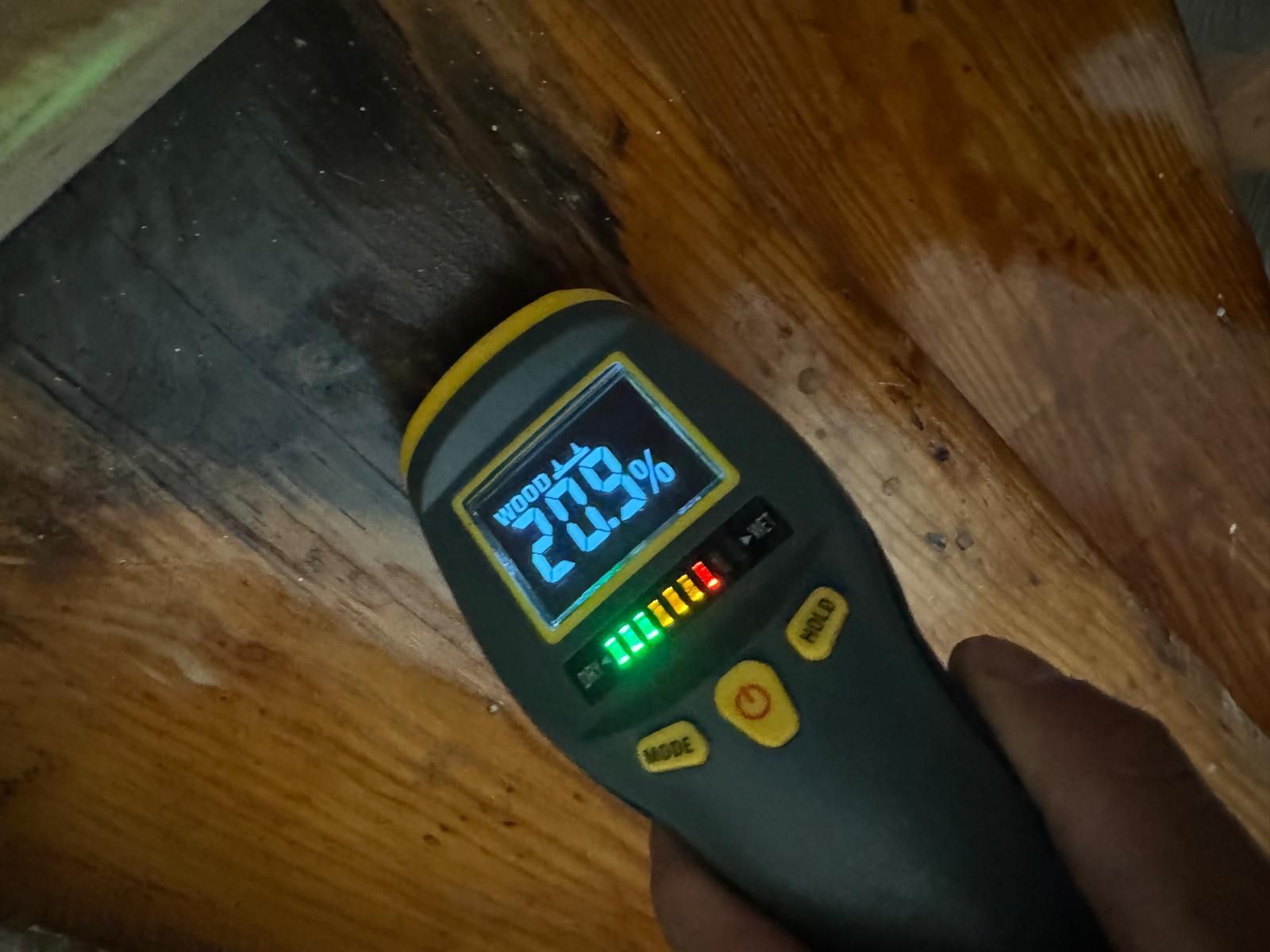 Meter measuring wood