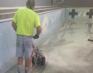 Pool Surface Coating Removal