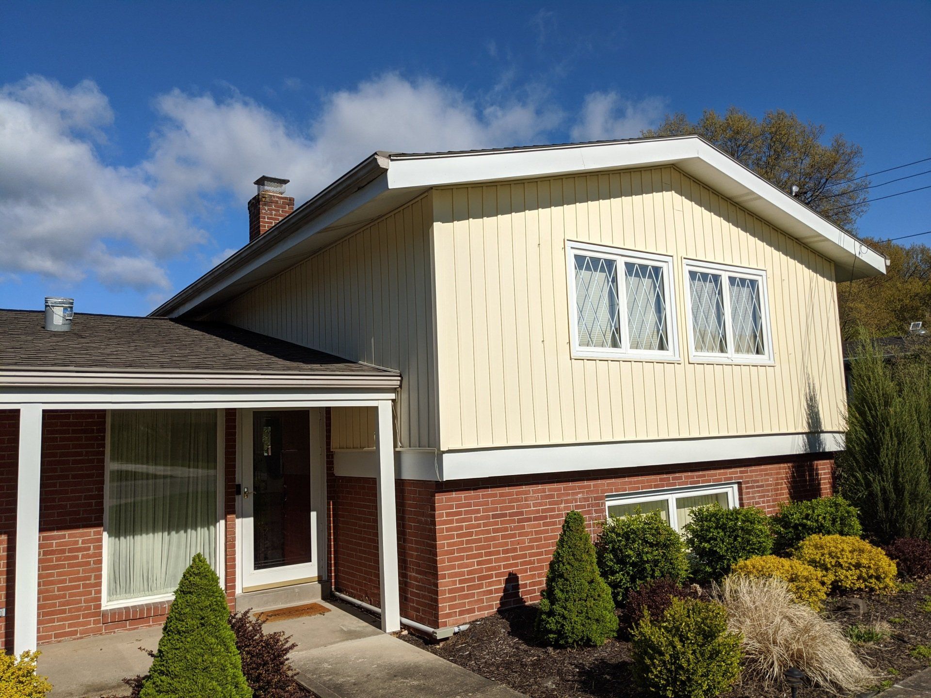 After exterior painting