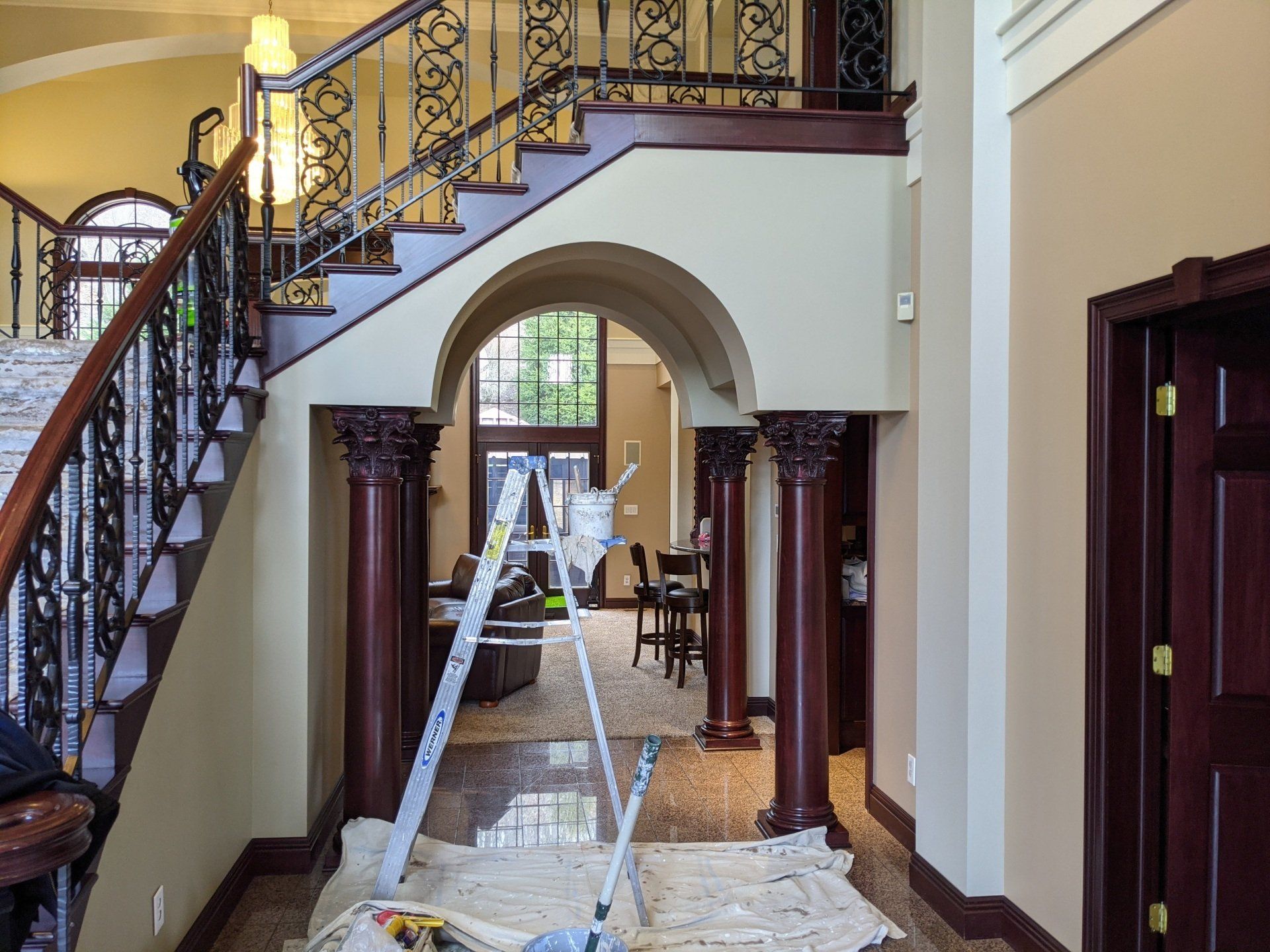 Hallway wall painting