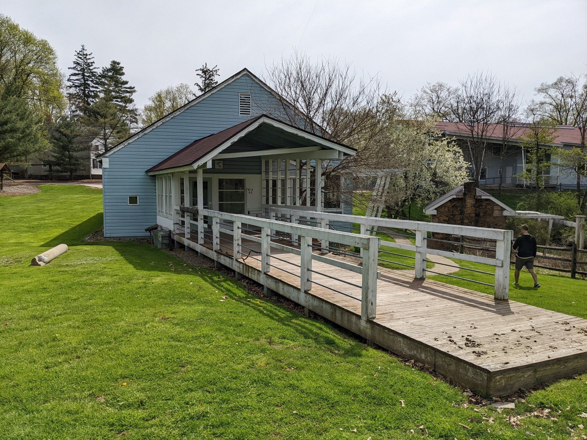 Before mobile home exterior painting