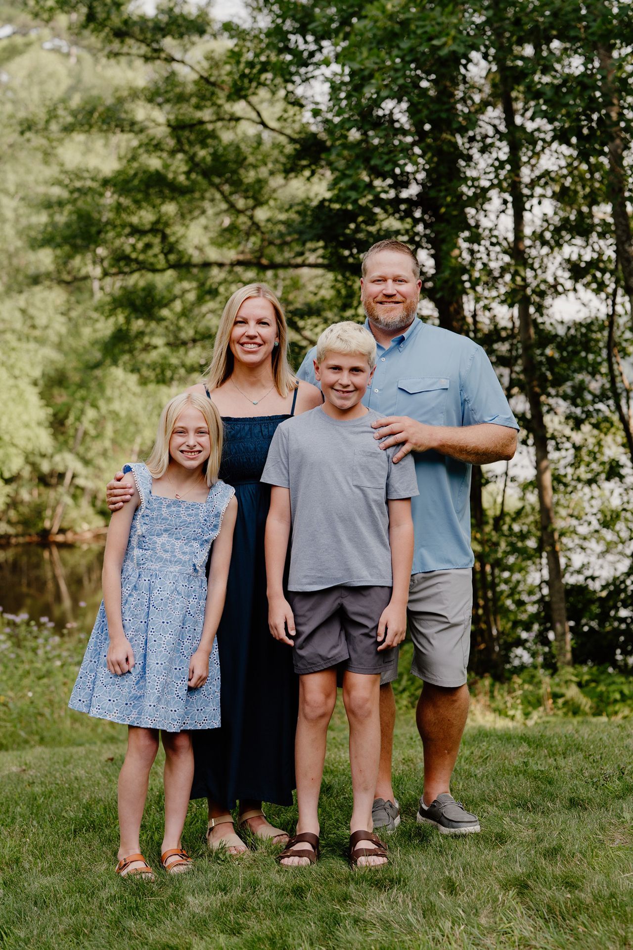 Kate DeLazzer with family