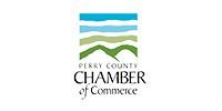 A logo for the perry county chamber of commerce.