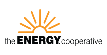 Logo of The Energy Cooperative featuring an orange sunburst and the company name.
