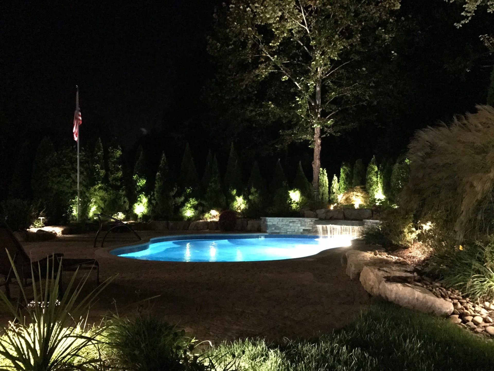 Landscape lighting services