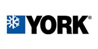 Logo for York. A black 