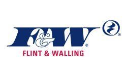 Blue Flint & Walling logo with stylized F&W letters and a circle icon.