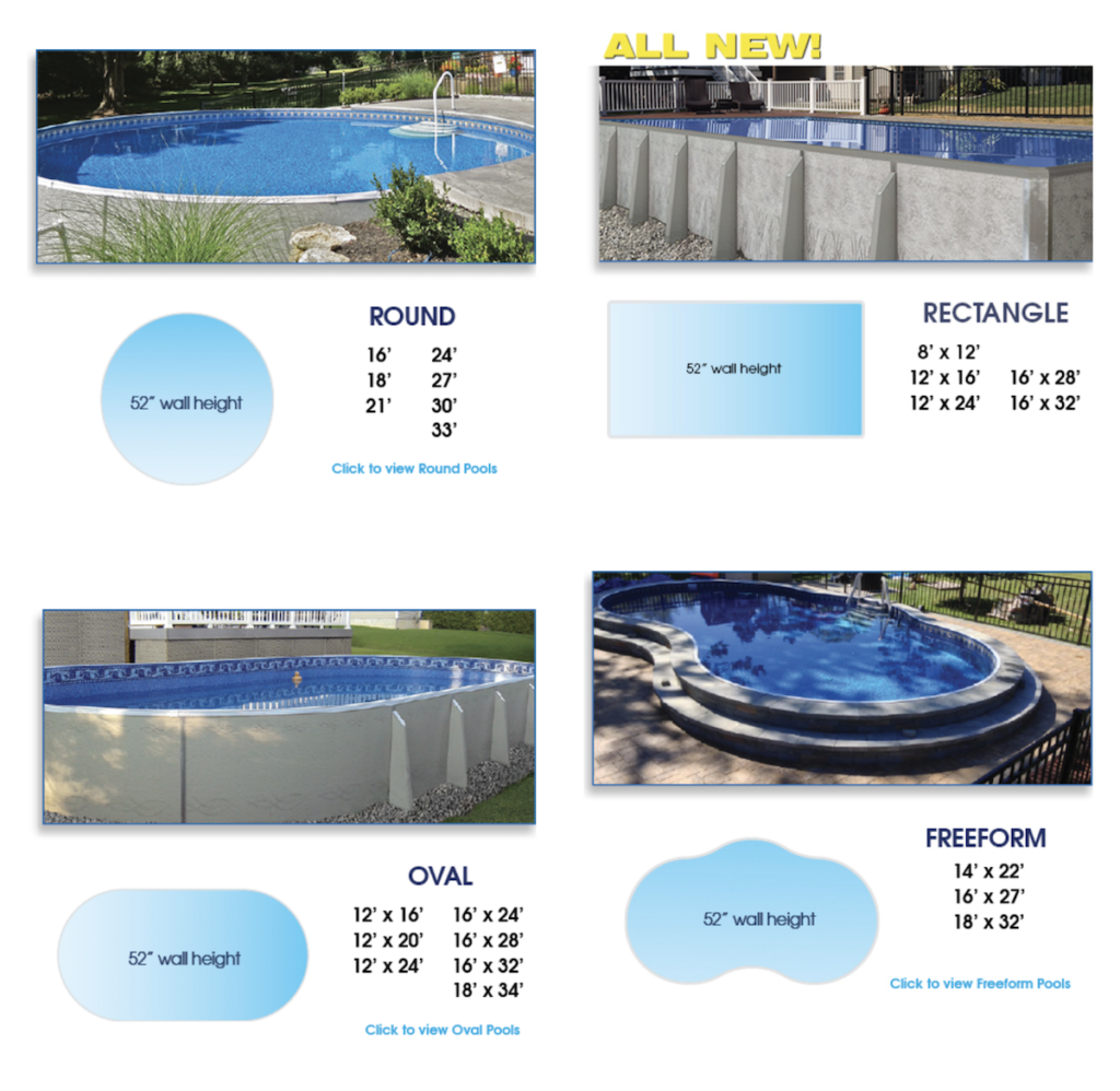 Pool Shape Options