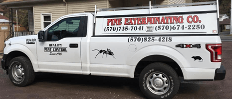 Pine Exterminating LLC service truck