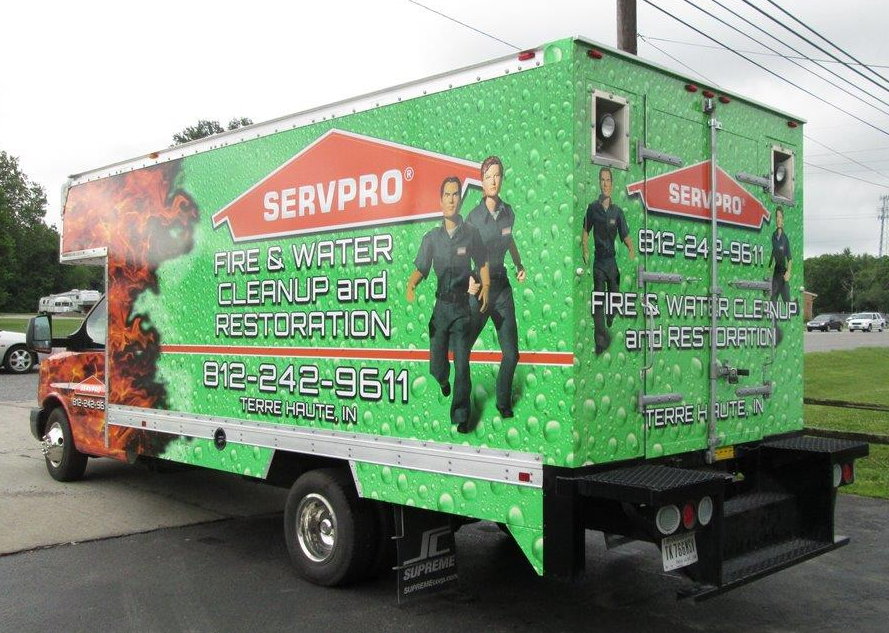 SERVPRO truck.
