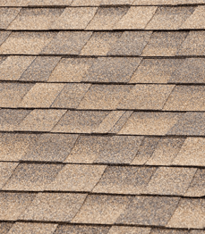 Close up of Brown Roof Shingles