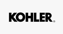 KOHLER logo in bold black letters on a white background