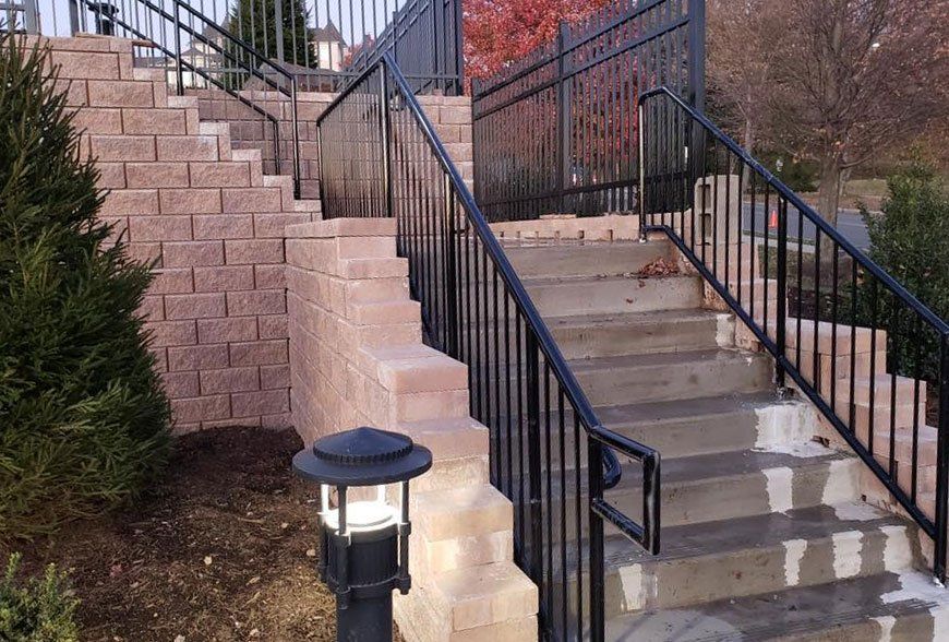 Wrought iron railing