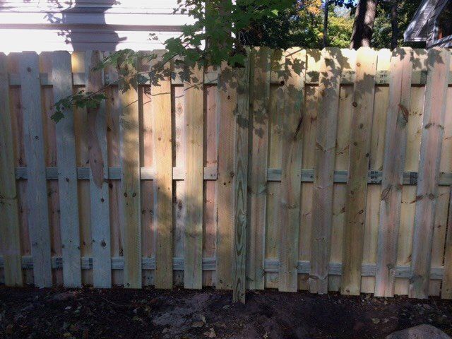 Wood fences