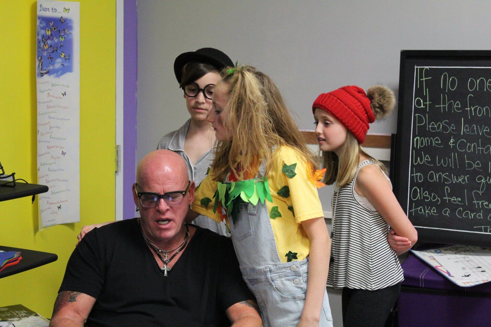 kids with instructor