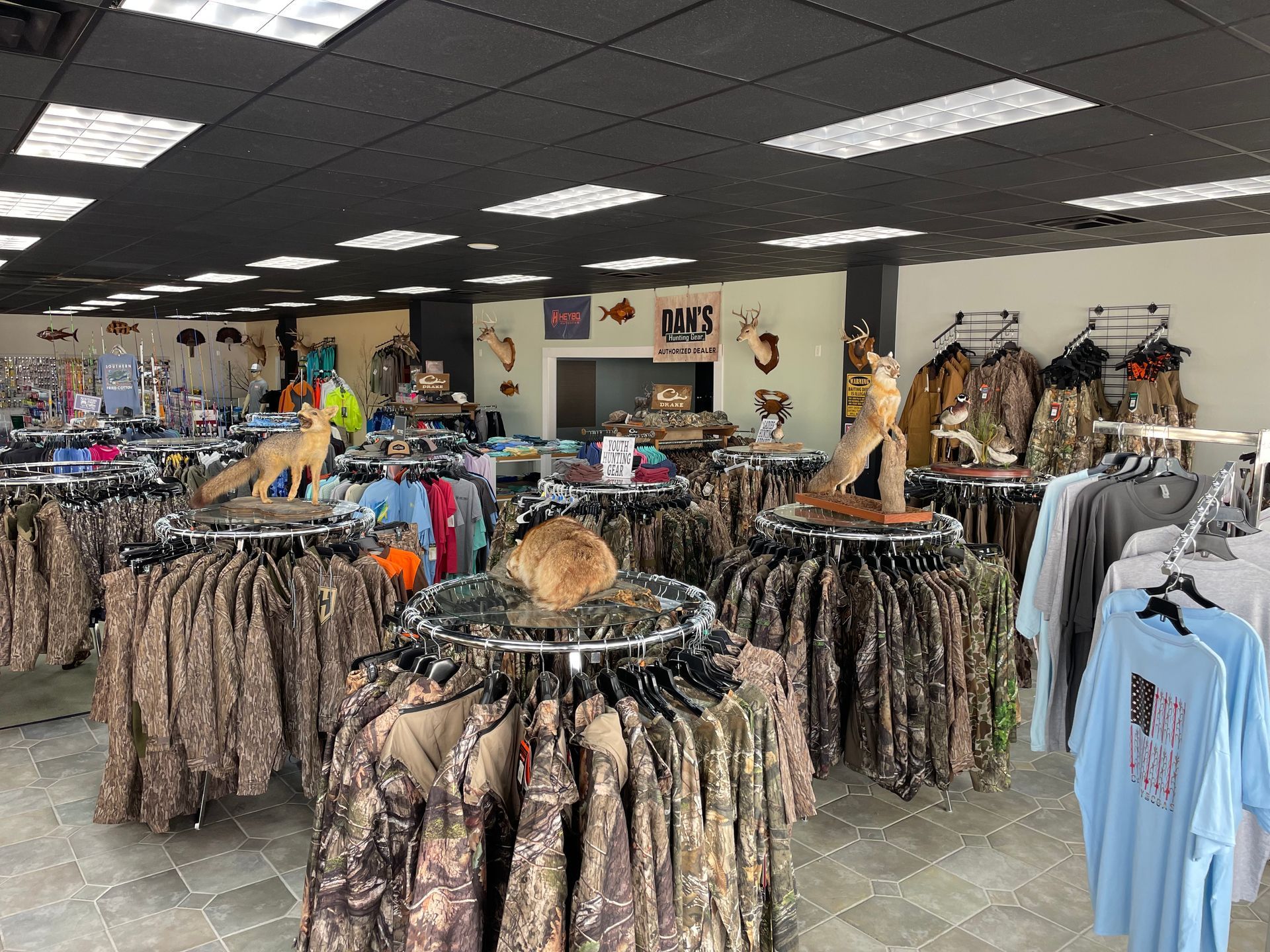 A store filled with lots of clothes and shirts