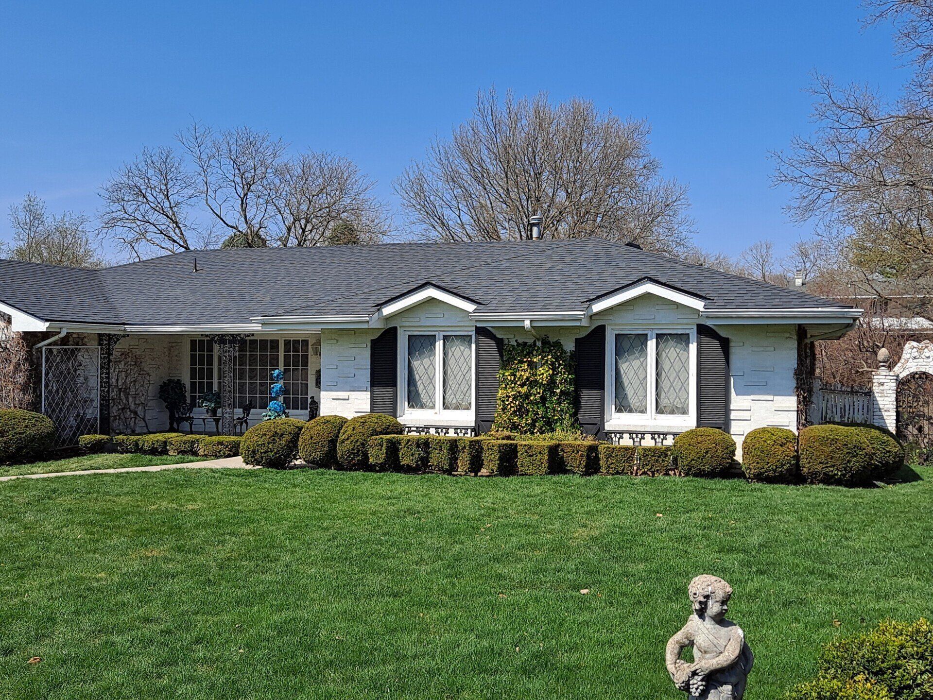 garden in front of the house