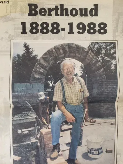 A newspaper article about berthoud from 1888-1988