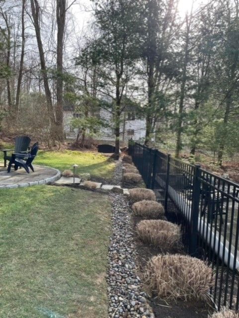 drainage covered by stones