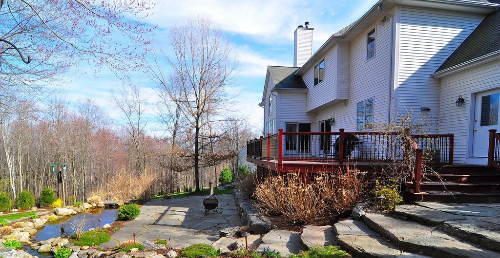 Backyard Spa, Patio and Pondscape Paradise, Northern Westchester, NY