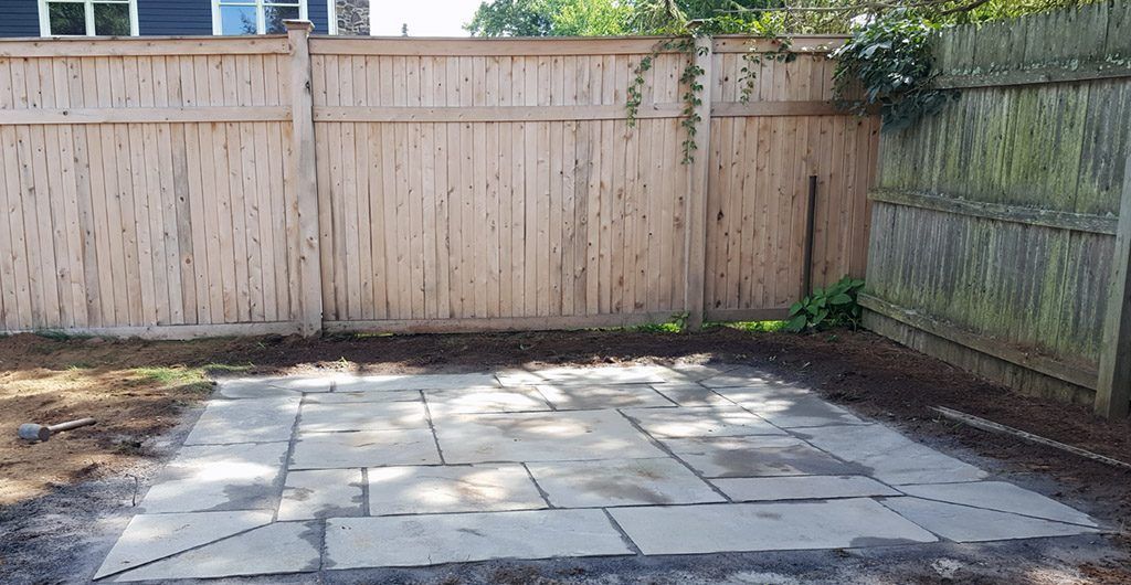 Entrance Stone Walkway, Landscaping, Patio Deck and Storage Shed