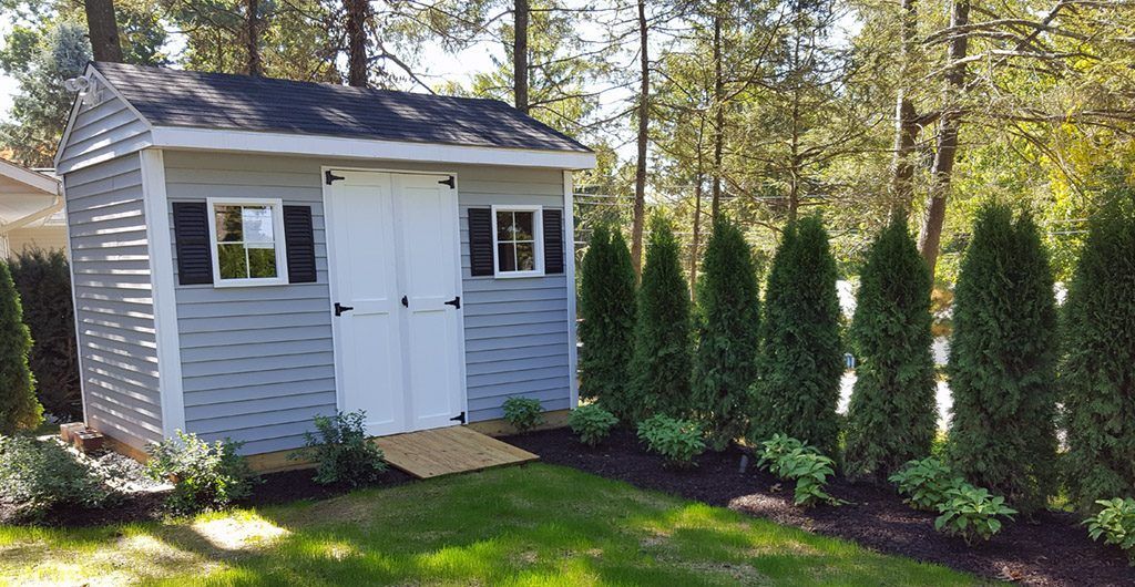Entrance Stone Walkway, Landscaping, Patio Deck and Storage Shed