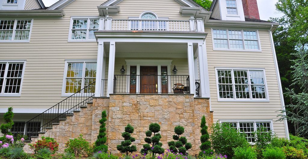 Multi-Level Sloped Rock and Grass Garden