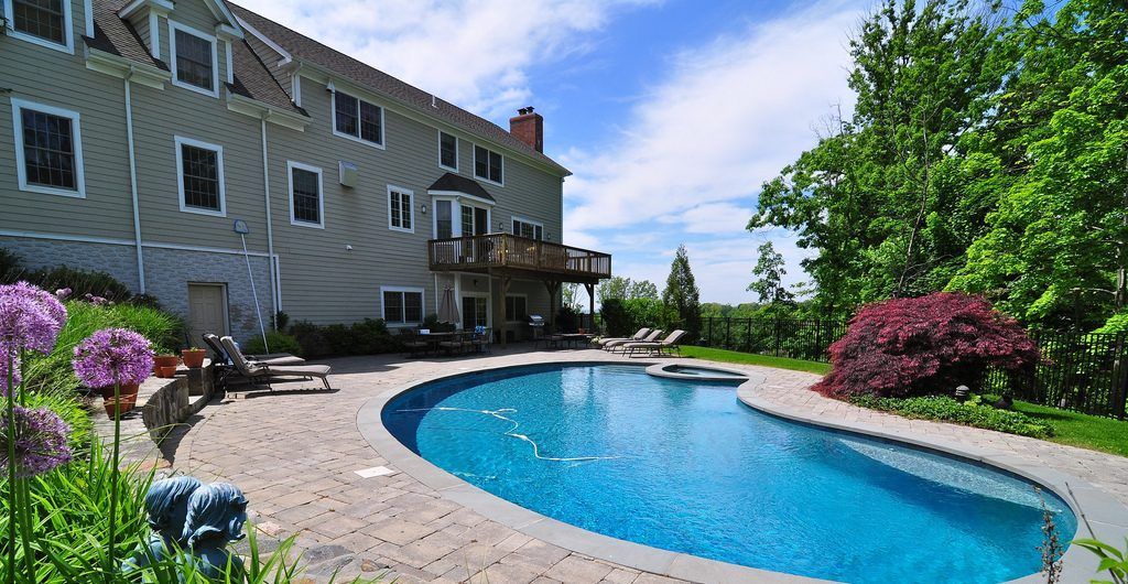 Contemporary Architectural Poolscape, Hudson River Valley, NY