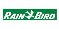 Rain Bird logo on a green rectangle; white text: