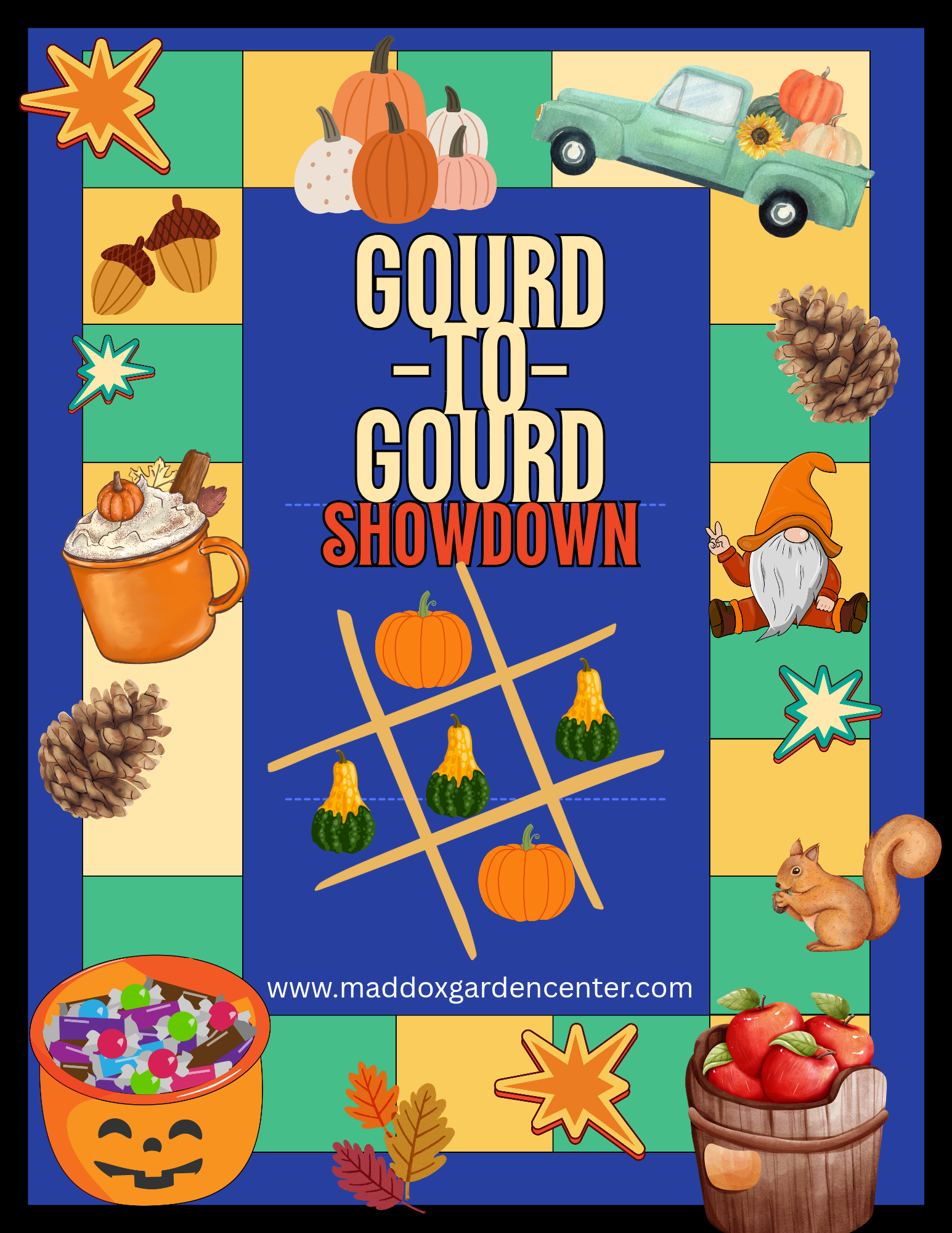 Fall-themed poster: 
