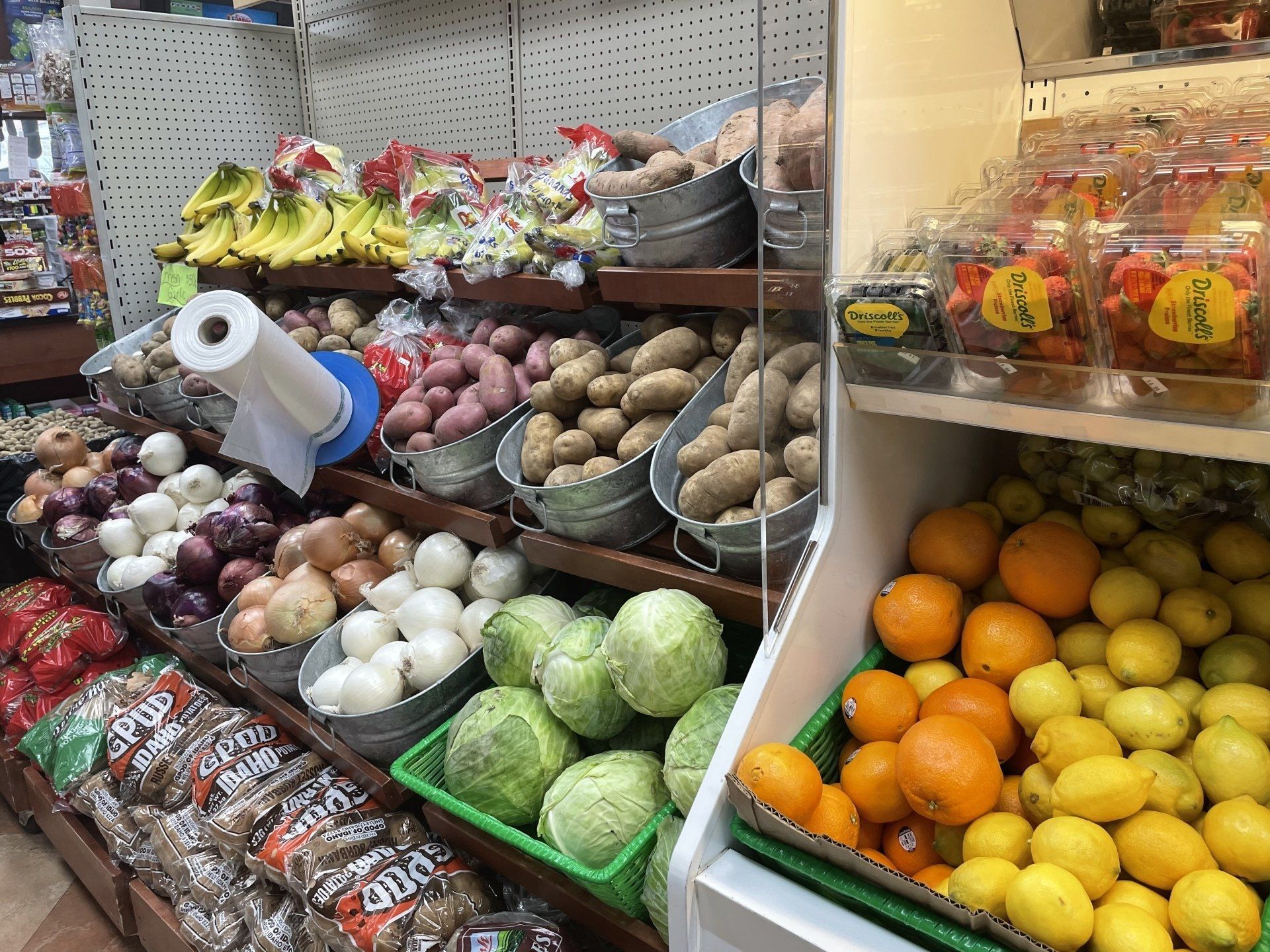 Vegetables and fruits