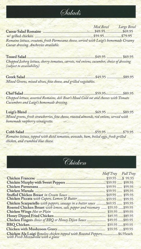 Papa Luigi's Catering in Woodstown, NJ - 39 N Main St - Delivery Menu from  ezCater